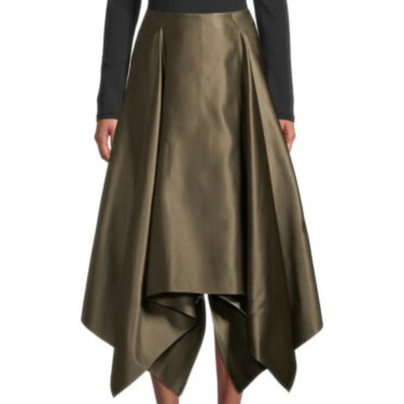 SALVATORE FERRAGAMO ​Handkerchief Hem Silk Skirt 42/6